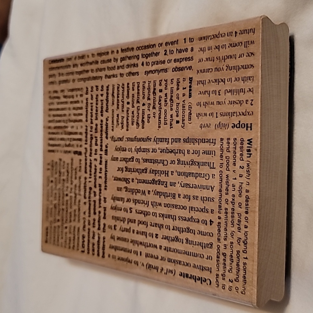 Dream Text Wood Mounted Rubber Stamp